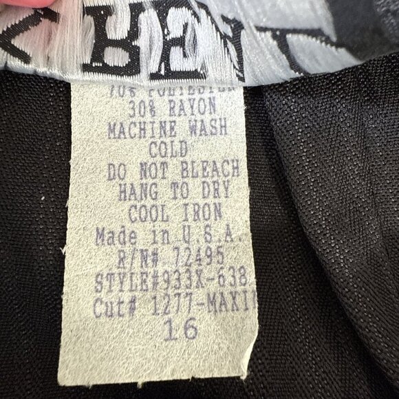 Vintage II Real Black With Stripes Skirt Size 16 Made in USA - Picture 5 of 9